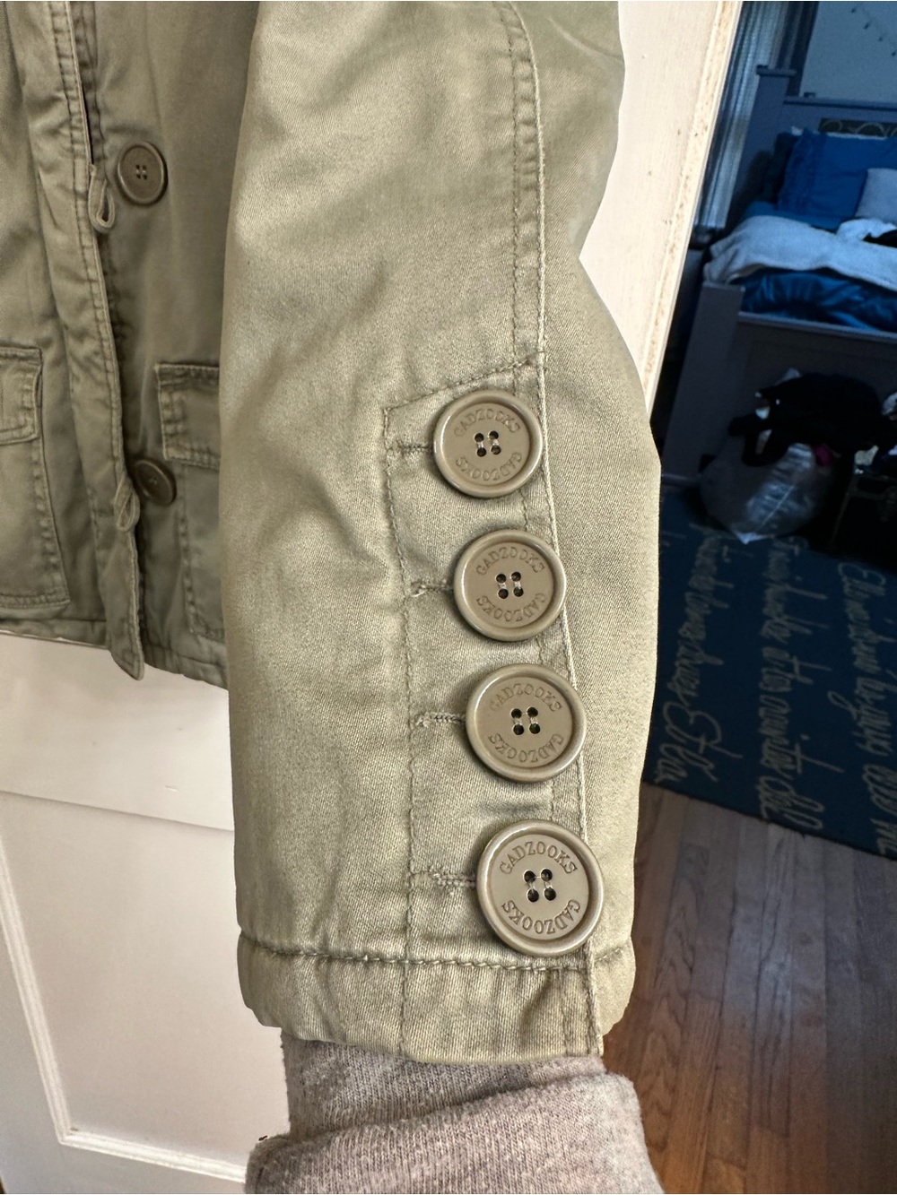 Green Utility Style Jacket - Picture 4 of 5